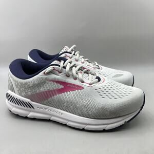Brooks Addiction GTS 15 Running Shoes Women Size 9 2E Wide Gray Pink Sneakers